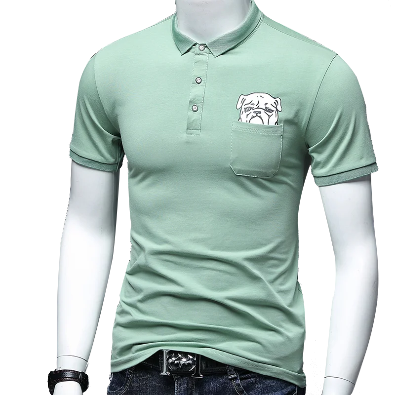 Поло рубашка Летняя футболка с коротким рукавом мужская куртка модная мужская рубашка поло с отворотами, с короткими рукавами, мужская Тонкая Рубашка-Поло