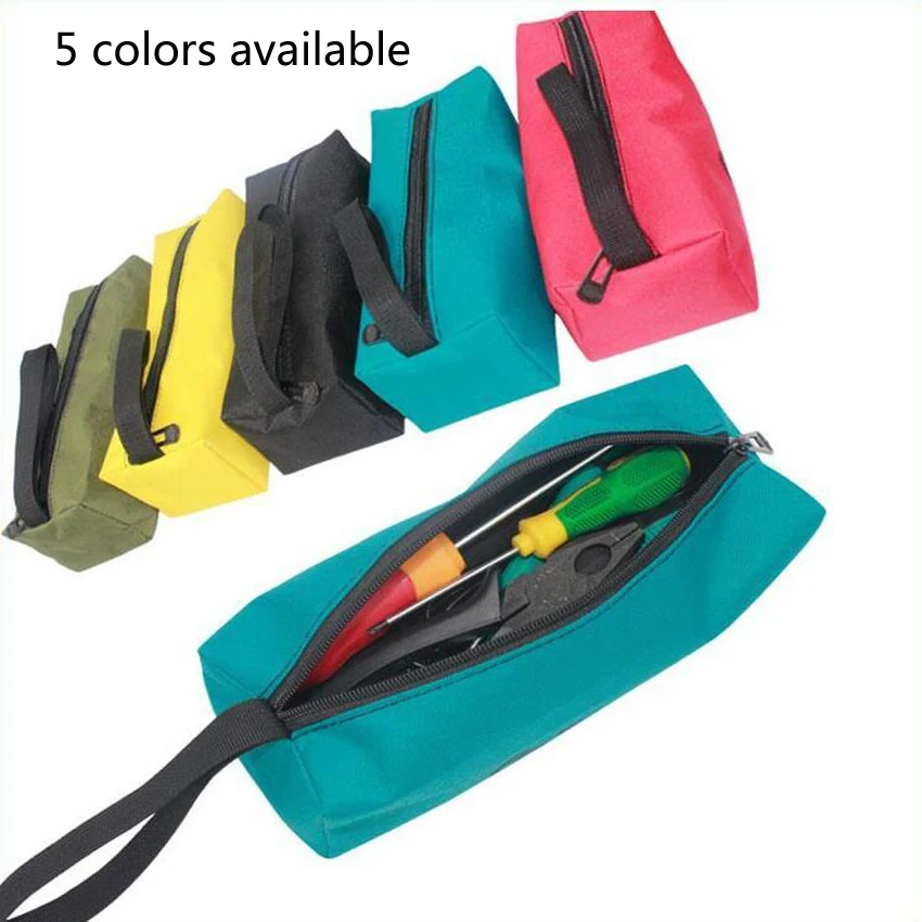 

1PC Multi-color Storage Tools Bag Utility Bag Oxford Canvas Waterproof Multifunctional For Small Metal Part With Carrying Handle