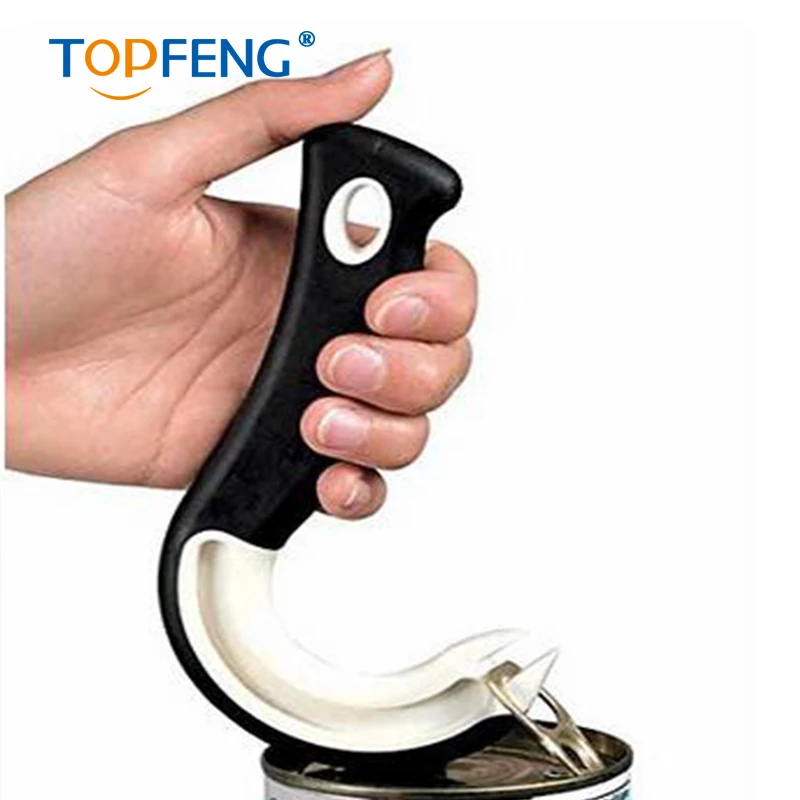 Plastic Multi function Ring Pull Can open Opener with Non Slip Grip