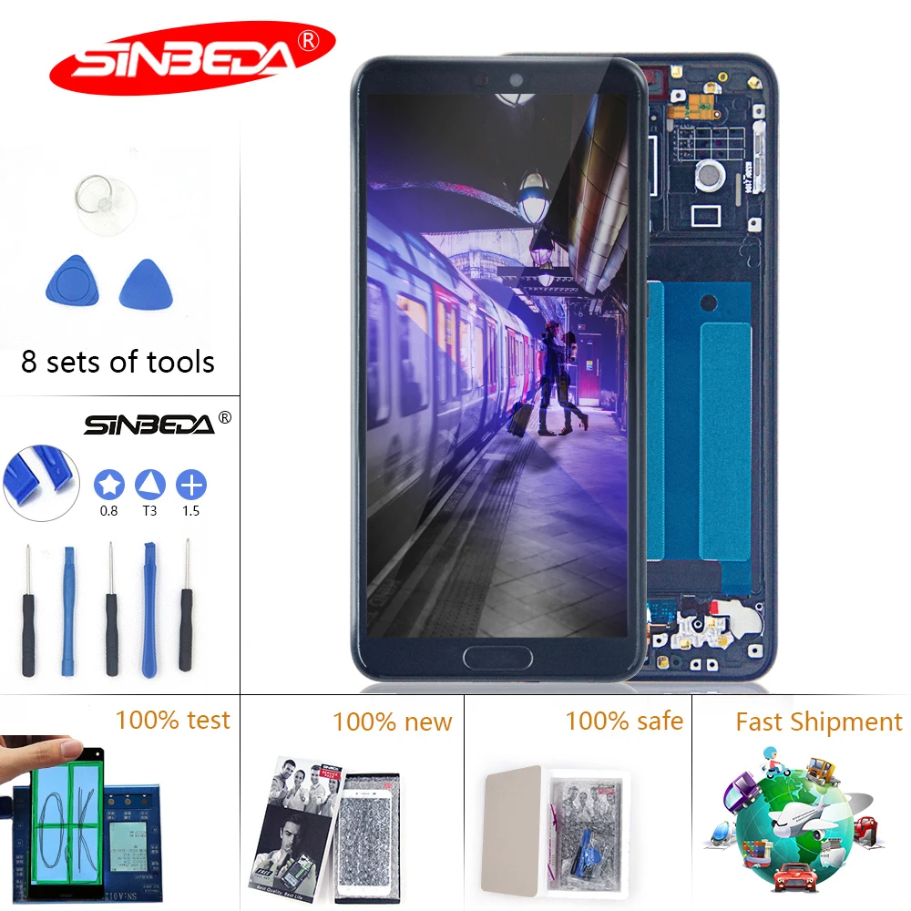 

5.8''Sinbeda for Huawei P20 LCD Display Touch Screen Digitizer Assembly EML L29 L22 L09 AL00 For Huawei P20 LCD With Frame $