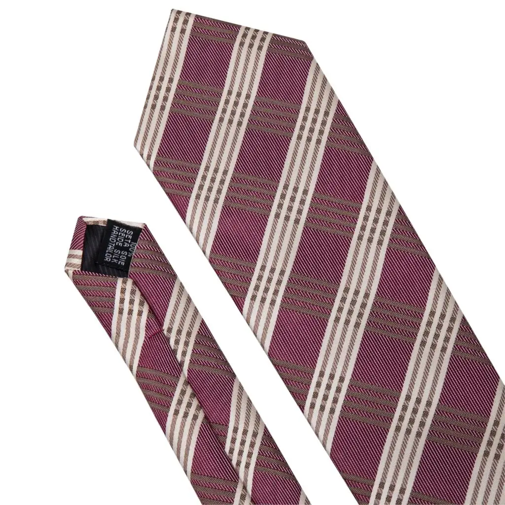 Barry. Wang мужской галстук в полоску, красные шелковые тканые галстуки, клетчатый галстук, запонки для свадебной вечеринки, дизайнерский галстук на шею, Новое поступление FA-5186
