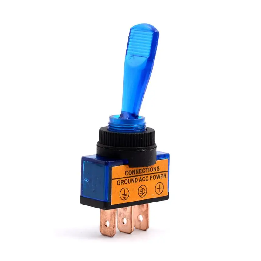 

Hot Sale 20A Blue LED 12V Light OFF/ON SPST Toggle Rocker Switch Car-Styling Car Accessories Wholesale For All Universal Cars