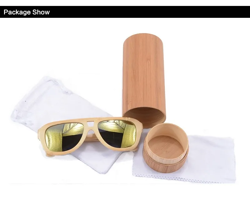 Последняя мода в Солнцезащитные очки для женщин индивидуальный заказ переработанных бамбука Солнцезащитные очки для женщин дамы очки 6015