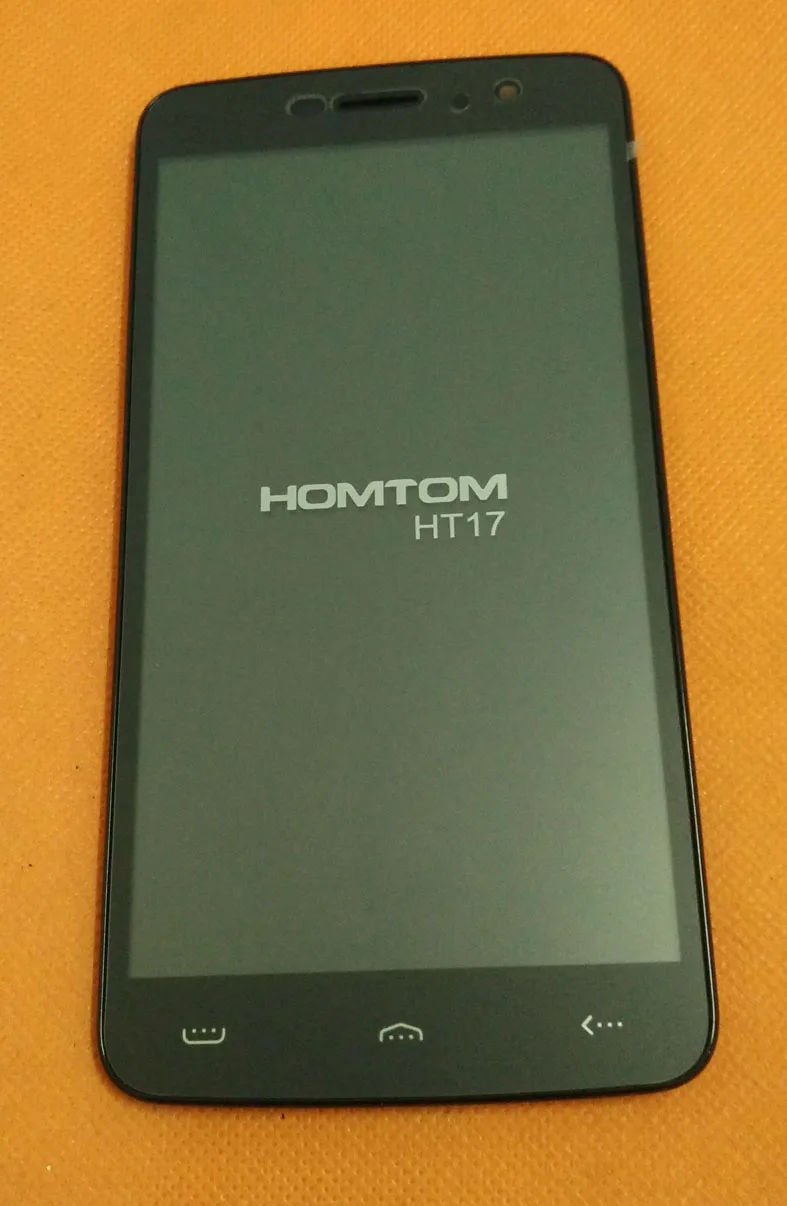  Used Original LCD Display + Touch Screen Digitizer +Frame for HOMTOM HT17 MTK6737 Quad Core 5.5