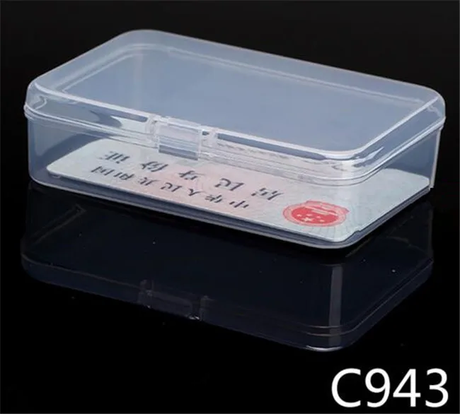 EASONOV много размеров на выбор Квадратные прозрачные пластиковые коробки для хранения ювелирных изделий бисер ремесла чехол контейнеры - Цвет: C943