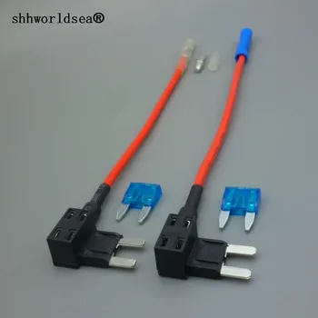 

shhworldsea 1/2/5/10/100set 12V Fuse Holder Add-a-circuit TAP Adapter Mini ATM APM Auto with 15A fuse