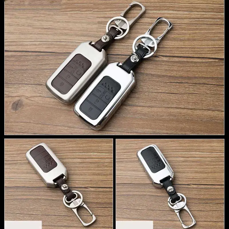 Top-Lay-Leather-Car-Key-Case-Fob-Cover-Fit-For-2015-2016-2017-Honda-Civic-Accord (2)