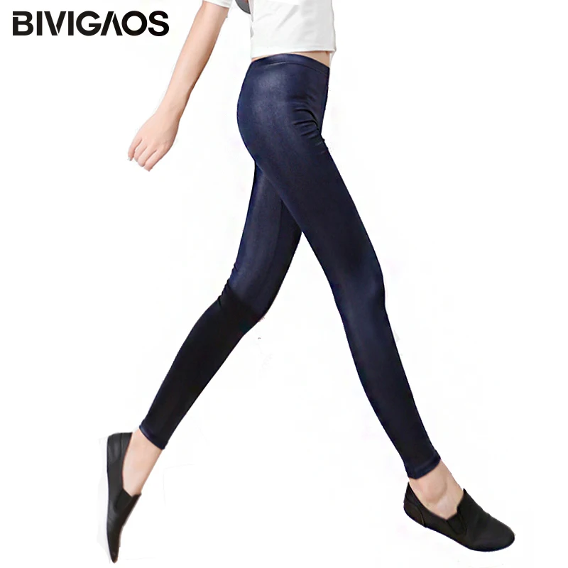 Женские леггинсы из ПУ кожи с высокой талией|leggings children|leggings womenlegging white |