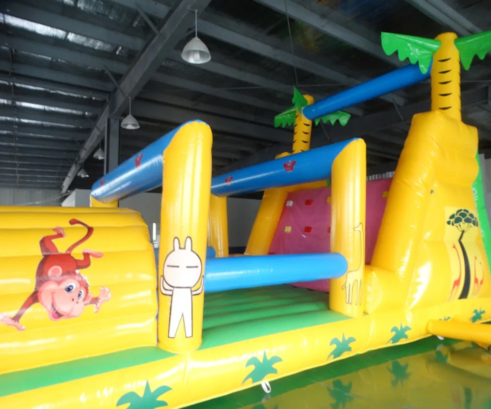  Giant Inflatable Obstacle Course  Super Combo Bounce House with Blower 