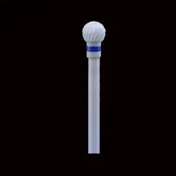 

2pcs Ball Shape- White Zirconia Ceramic Dental Lab Burs - Cross Cut