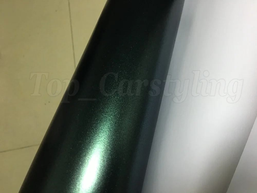 frosty green metallic chrome matte car wrapping film (4)