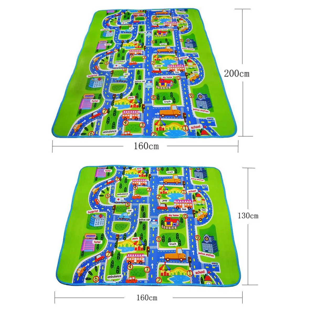 Игровой коврик ковер игрушка Младенец Дети ползать играть Забавный автомобиль город движение игра