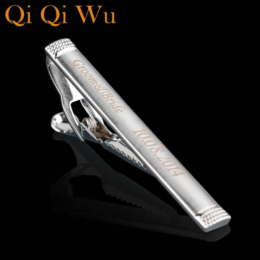 Tie Clip Pin 5,8 cm Long Two Colour Polished with Gift Box