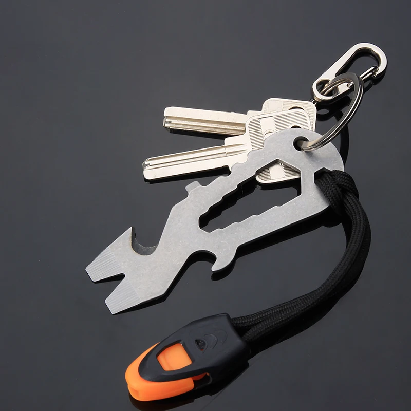 Outdoor Camping Multi Tool Cutting Rope Knife Opener Screwdriver Crowbar