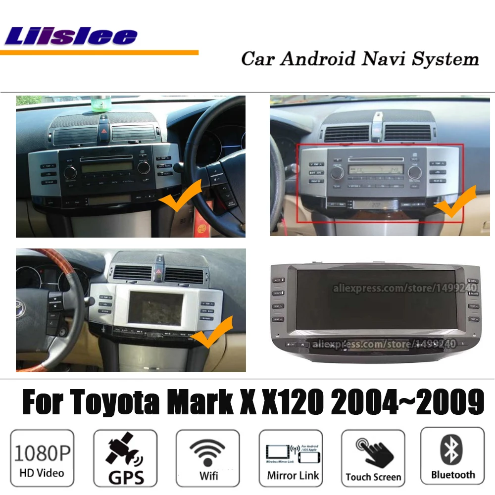 Flash Deal Liislee 12.3 2+32G Android Car Multimedia For Toyota Mark X / Reiz X120 2004~2009 Original Stereo GPS Map Navi Navigation System 0 Flash Deal Liislee 12.3 2+32G Android Car Multimedia For Toyota Mark X / Reiz X120 2004~2009 Original Stereo GPS Map Navi Navigation System 0