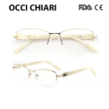 OCCI CHIARI новые модные женские гибкие металлические анти-синий светильник очки Оптические прозрачные женские оправы очки W-COCCA