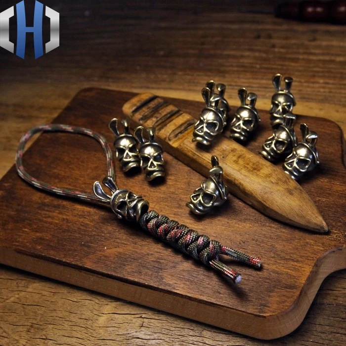 Латунные DIY Аксессуары Череп Кролик Девочка нож бусы кулон EDC|Уличные