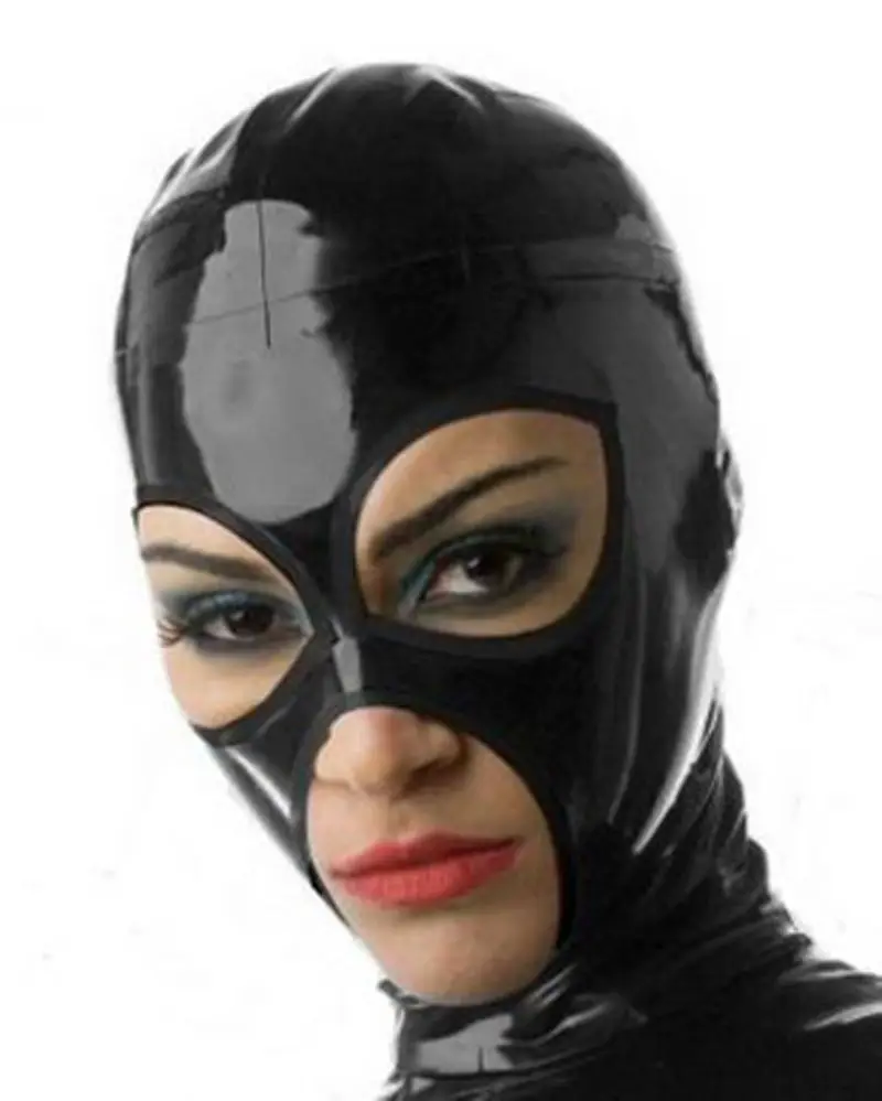 

Sexy Rubber Hood Fetish Teddies Latex Mask Open Eyes And Mouth