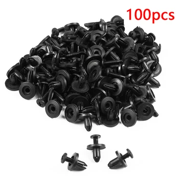 

Dewtreetali 6mm 8mm Car Rivet Fastener Universal 50pcs/100pcs Plastic Car Door Bumper Fender Bumper Fixed Clip Car-styling