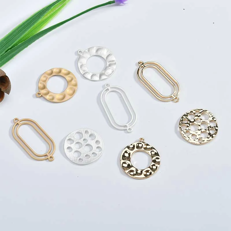 

DIY handmade ear accessories, gold, silver, geometric modeling, Round Earrings, earrings, pendants.