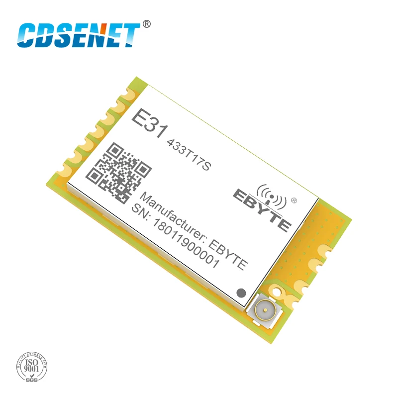 AX5043 433 мГц РФ передатчик и приемник CDSENET E31-433T17S UART rf Беспроводной 433 мГц SMD модуль для IPEX штамп отверстие антенн