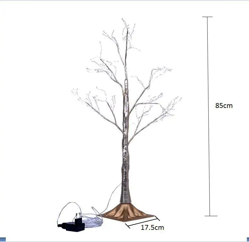 Европейский 220V 150 LED медный провод плагин в форме дерева Добро пожаловать дерево Моделирование лампы моделирование дерево год фонарь для дома