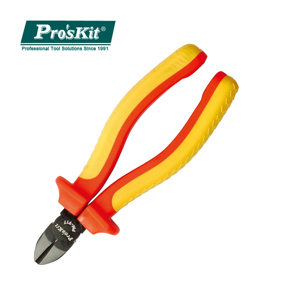 PM-917 Pro'skit High Voltage Insulation Diagonal Cutting Pliers Side Cutter(165mm) Electrician Cable Wire Nipper Tools PM-917 Pro'skit High Voltage Insulation Diagonal Cutting Pliers Side Cutter(165mm) Electrician Cable Wire Nipper Tools