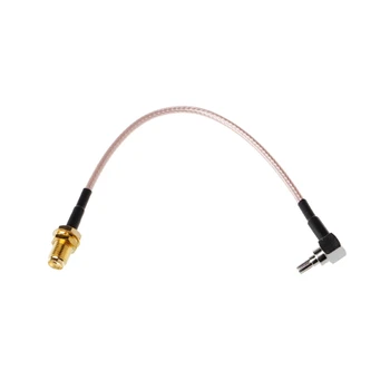 

SMA Female to CRC9 Right Angle Connector RG316 Pigtail Cable 15cm 6"