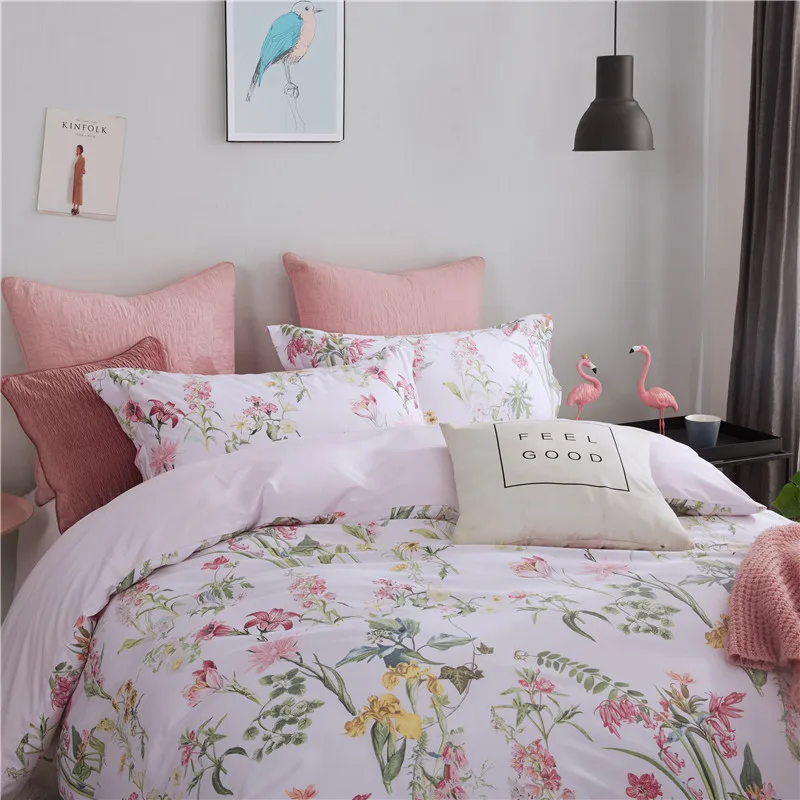 3pcs Bed Bedding Set Quilt Cover Pillowcase Bedclothes Bed Sheet Reactive Dyed Decorative Gift Duvet Home Hotel Modern Style