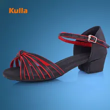 Women s Ballroom Dancing font b Shoes b font For Girls Low Heel Latin Dance font