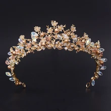 2016 Nueva Moda Magnífico Silver Crystal Tiaras de Novia con la Flor de La Corona de La Boda para La Novia Accesorios de Boda Del Desfile de pelo
