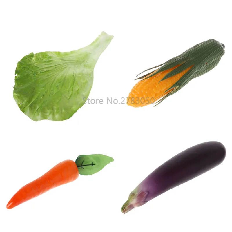 1x Artificial Carrot Simulation Fake Vegetable Photo Props Home Kitchen Kids Toy 