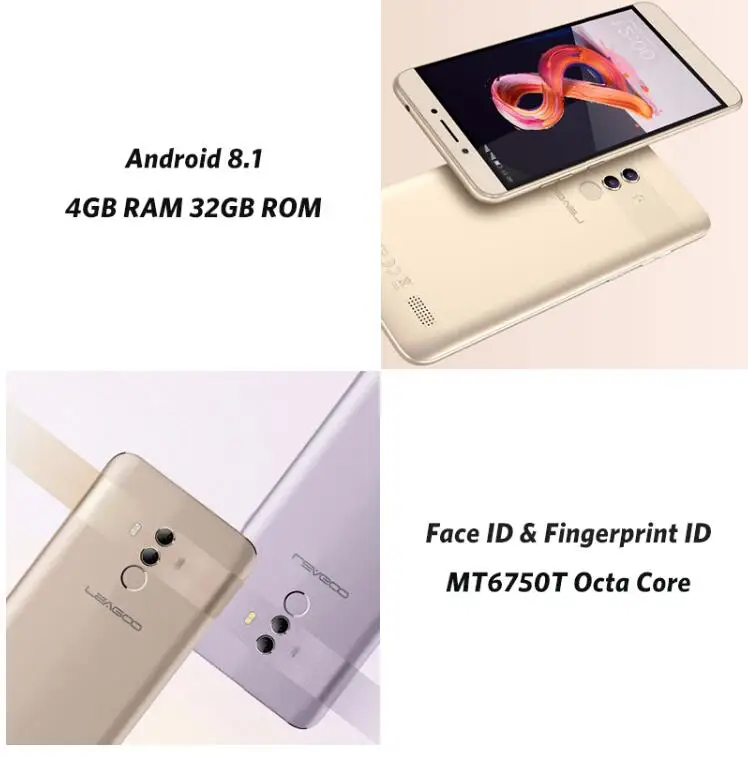 LEAGOO T8S 16:9 &quotFHD 5 4 г LTE MTK6750T Otca Core Android 8 1 мобильный телефон ГБ + 32 13MP двойной сзади