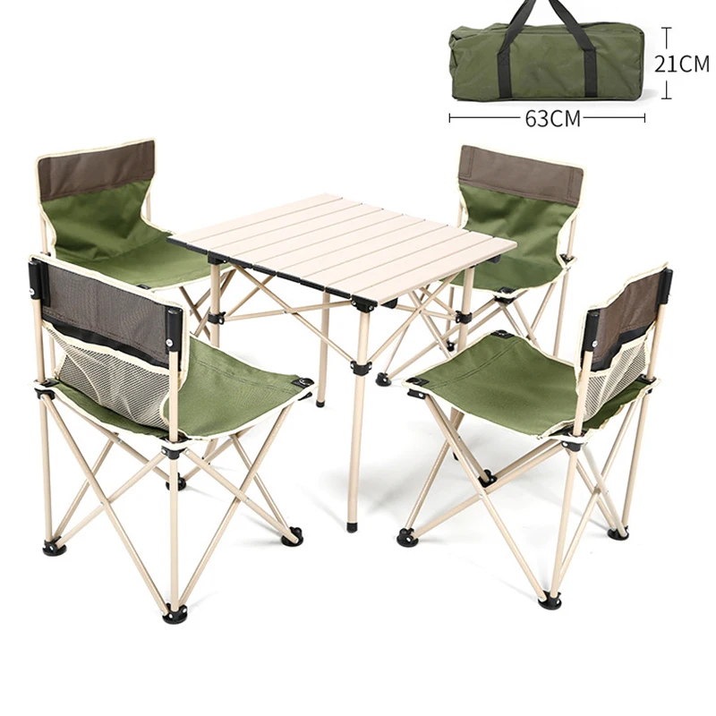 

2018 Outdoor Folding Table Chair Camping Aluminium Alloy Picnic Table Waterproof Oxford cloth Durable Folding Table Desk For