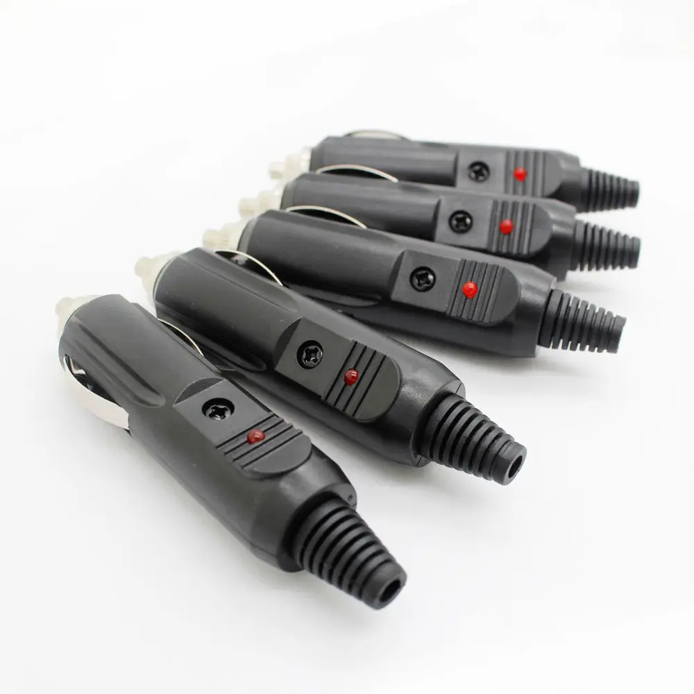 Kopen 5 stks set 12 v Auto Sigarettenaansteker Mannelijke Socket Plug Connector Outlet amp; Schroef Auto Interieur Vervangende Onderdelen Accessoires Onderdelen