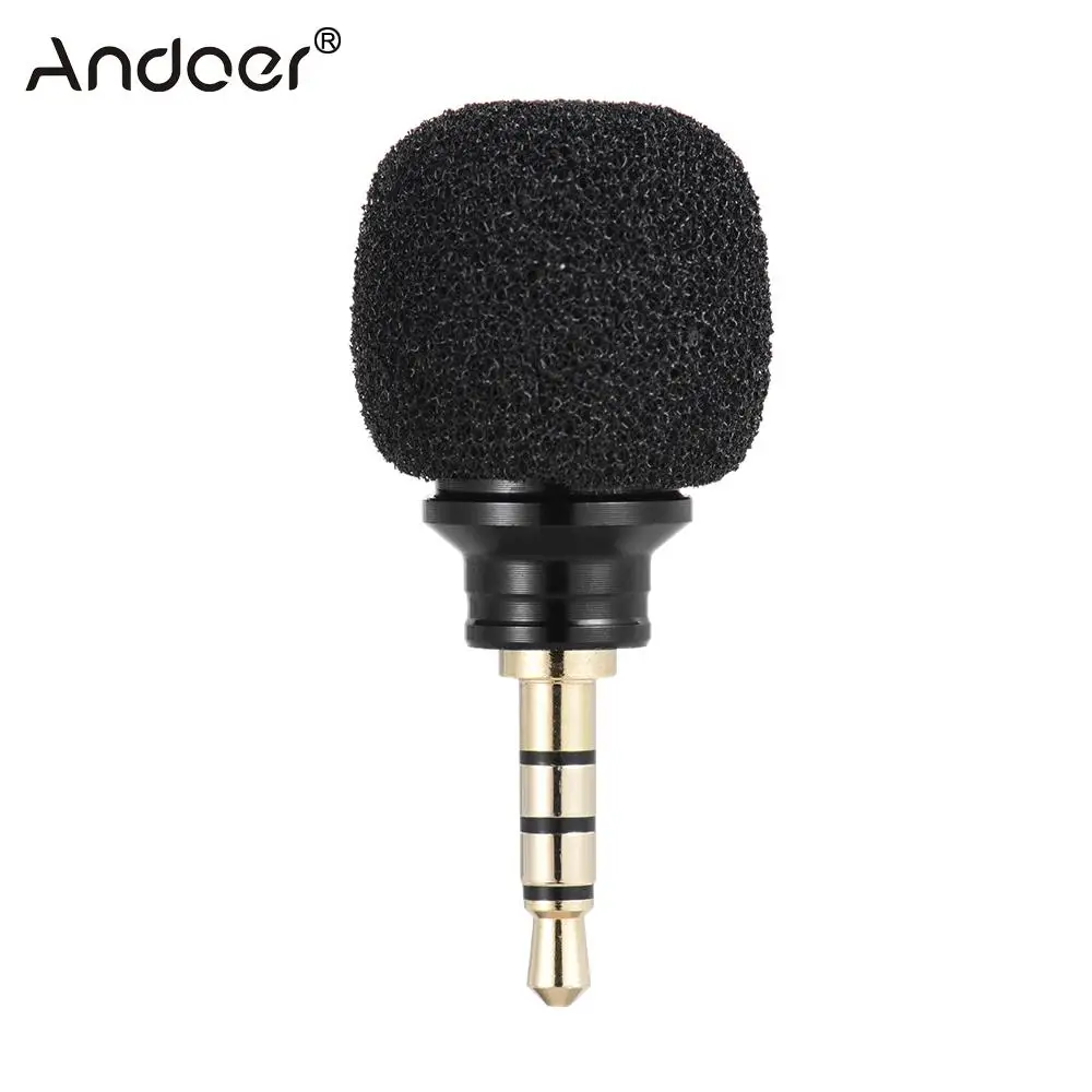 

Andoer Cellphone Smartphone Portable Mini Omni-Directional Mic Microphone for Recorder for iPad Apple iPhone5 6s 6 Plus