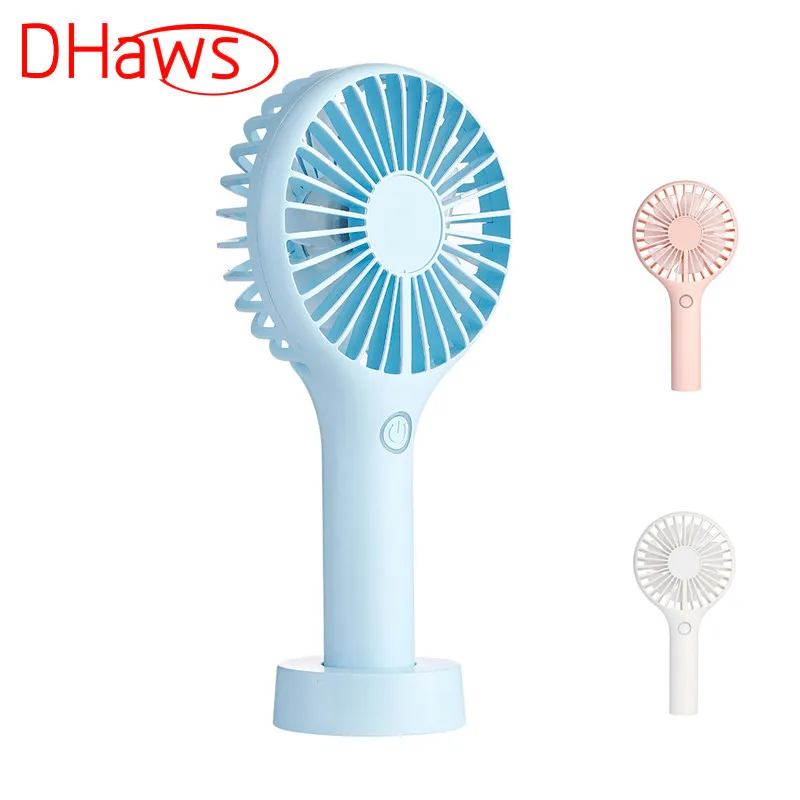 

DHaws Mini Handheld Fan Foldable Personal Portable Desktop Table Cooling Fan with USB Rechargeable Battery Operated Electric Fan