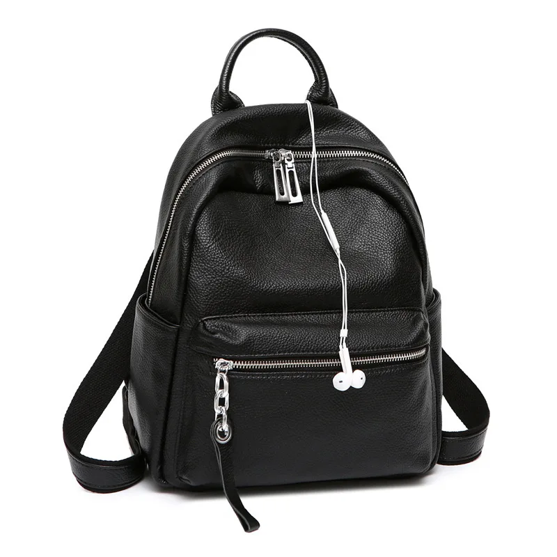 2018 Fashion Cool Backpack School Backpack for Teenage Girl Earphone