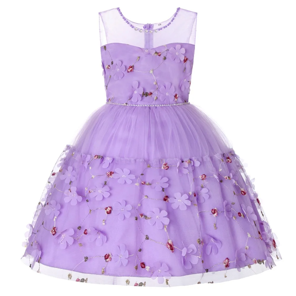Roupas infantis menina vestidos mujer, Платья с цветочным рисунком для девочек платье до колена без рукавов для девочек, милый детский костюм