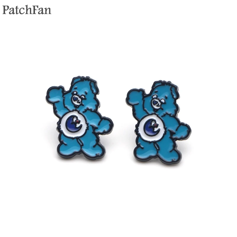 

12pairs/lot Patchfan Care bears cartoon funny anime design for earrings party favors for girlfriend for birthday presents A1600