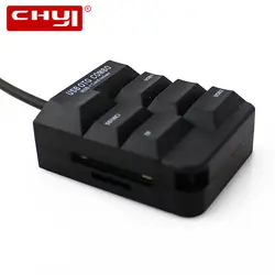CHYI OTG USB hub-разветвитель комбо Мути функция USB2.0 Hub разъем адаптера с SD/TF Card Reader для компьютера портативных ПК Android