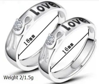 Обручальное кольцо из нержавеющей стали для влюбленных IP серебряного цвета с кристаллами CZ Пара Регулируемый набор колец мужское свадебное кольцо для женщин кольца - Цвет основного камня: Темно-бордовый