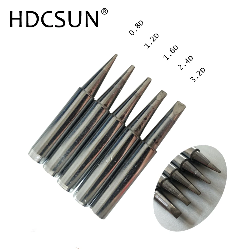 

900M-T-0.8D/1.2D/1.6D 936 852d+ 909D Soldering iron tip 900M-T-2.4D for Hakko Saike solder tip, Multiple Specification Choose