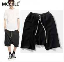 2015 sommer Mens Jogger Shorts Tiefem Schritt Baggy Männer Hip Hop Shorts Baumwolle Black Herren Harem Shorts Männer Shorts Marke Q1285