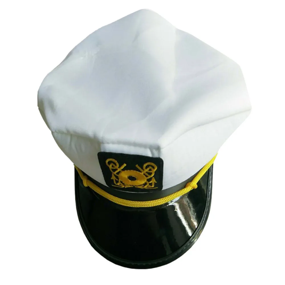 1PC Fancy Sailor Ship Boat Captain Hat Navy Marins Admiral Adjustable Cap