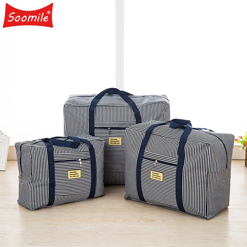 Large luggage bag Ladies Travel Bags Women Hand Folding Oxford...