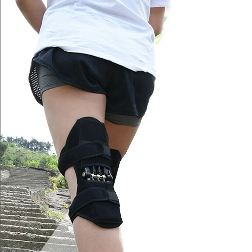 1Pair Patella Booster Spring Knee Brace Support for Outdoor Sports Mountaineering Squat Kit