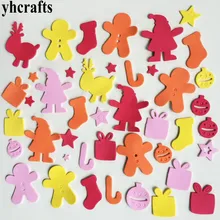 1 пакет/партия. Рождественские наклейки из пены с изображением Санта-оленя, колобка, колокольчика, Обучающие Игрушки для раннего обучения, поделки своими руками, украшения для детской комнаты