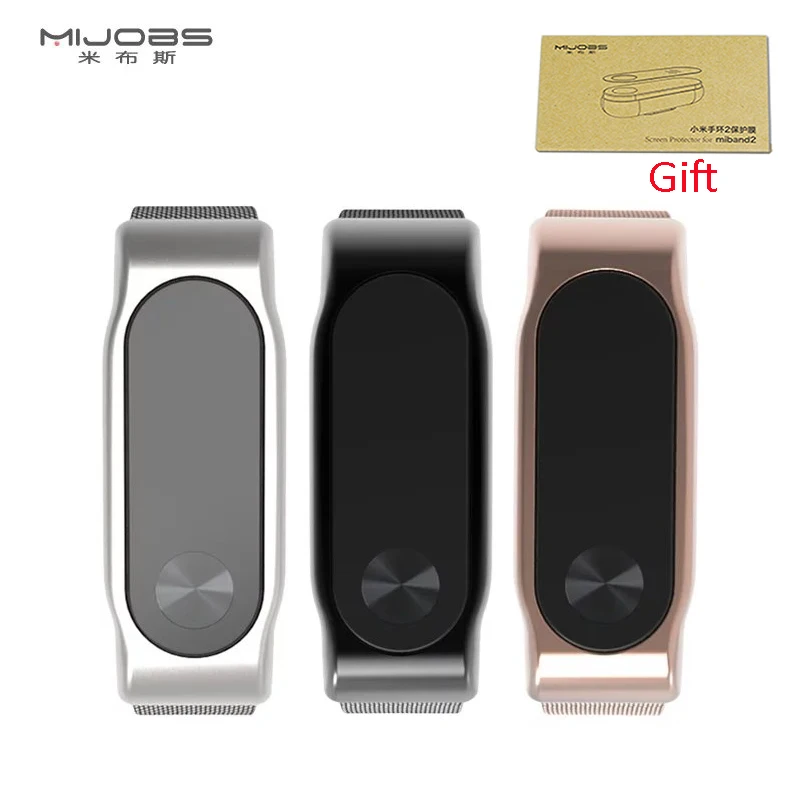 Для Xiaomi Mi Группа 2 Mijobs Металлический Ремешок Браслет Удобный Безвинтовое Нержавеющей Заменить Ремешок группа пояс для Miband 2