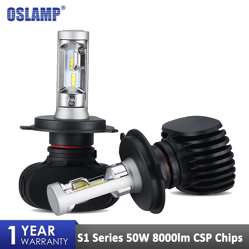 Oslamp S1 NF15 СВЕТОДИОДНЫЕ Фары H4 H7 H11 H13 автомобильные лампы H1 H3 9005 9006 CSP чипы 50 Вт 6500 к